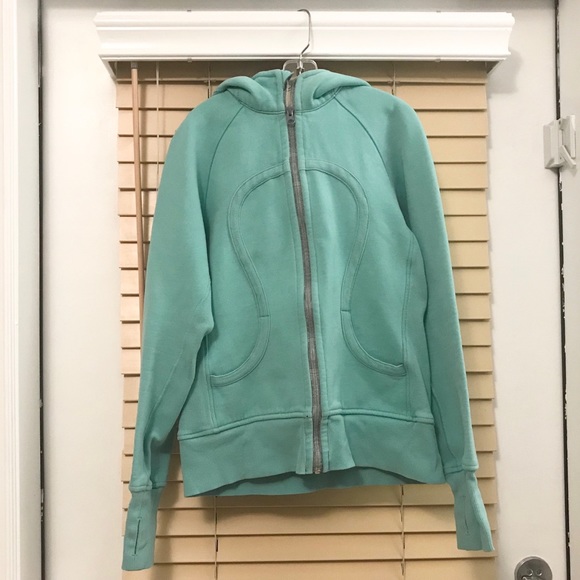 lululemon athletica Tops - Teal Lululemon Scuba Hoodie size 8
